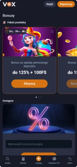 Vox Casino wypłata